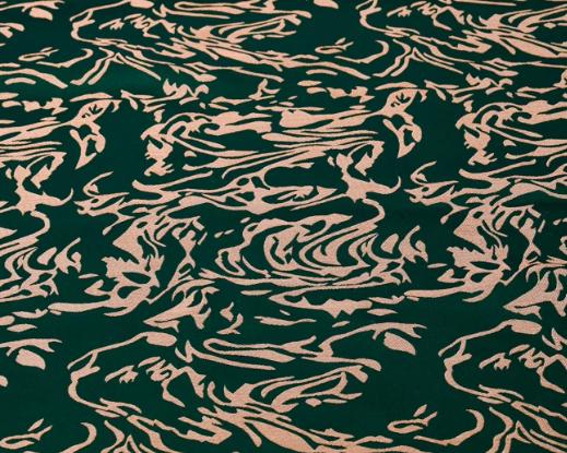 Dark green gold color brocade fabric, jacquard fabric, cosplay dress fabric, by the yard