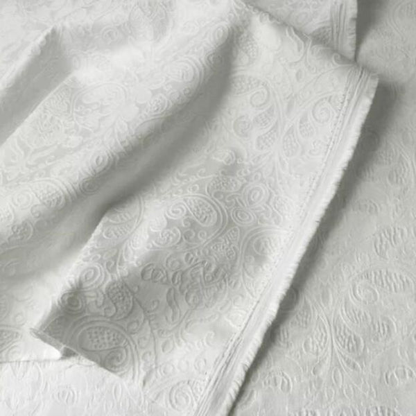 Autumn fabric, off-white color jacquard fabric, wedding jacket dress fabric,  cosplay dress fabric,  fabric by the yard
