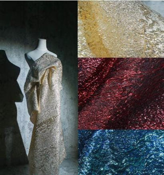 Light gold/peacock blue/black red color jacquard fabric,  Relief texture style jacquard fabric, wedding dress fabric,  cosplay dress fabric