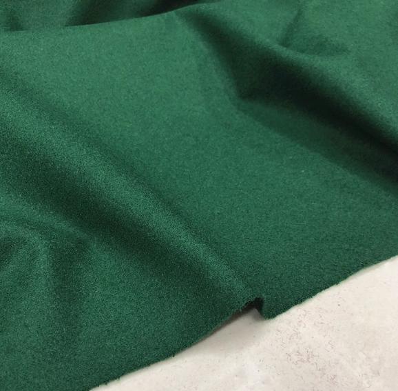 Hunter green color fabric, wool fabric, Autumn fabric, coat fabric, fabric by the yard