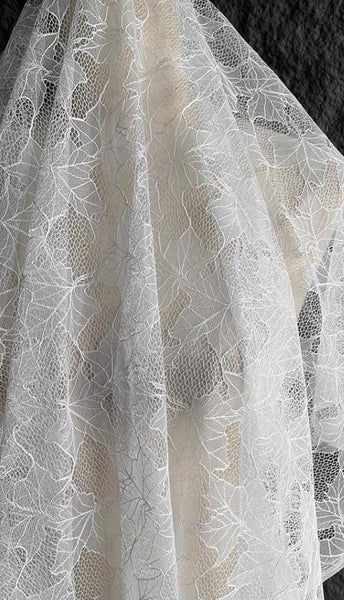 Leaf style mesh fabric, wedding dress fabric, curtains fabric, tablecloth fabric, fabric by the yard