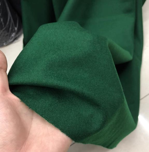 Hunter green color fabric, wool fabric, Autumn fabric, coat fabric, fabric by the yard