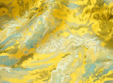 Jiangshan style fabric, yellow color brocade fabric, wedding dress fabric, jacquard fabric