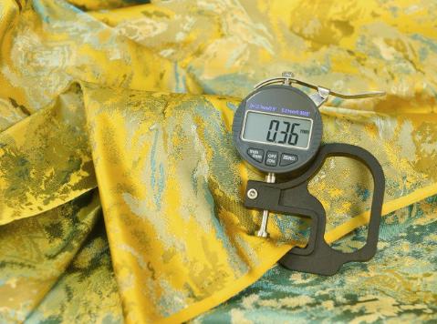 Jiangshan style fabric, yellow color brocade fabric, wedding dress fabric, jacquard fabric