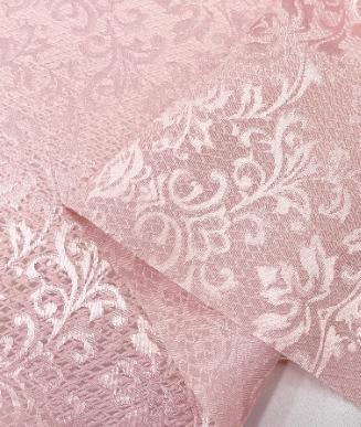 Light pink color jacquard fabric, glossy relief jacquard fabric, polyester fabric, Cosplay dress fabric, fabric by the yard