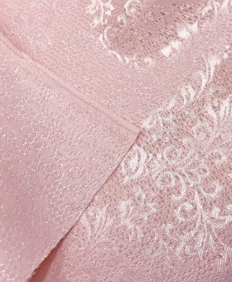 Light pink color jacquard fabric, glossy relief jacquard fabric, polyester fabric, Cosplay dress fabric, fabric by the yard