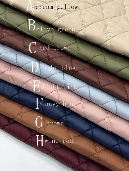 High Quality  Autumn and Winter Thin Wool Lining Fabric, Three-layer Cotton Lining Fabric, Quilted Lining, Inner Fabric, Alpaca Wool Lining