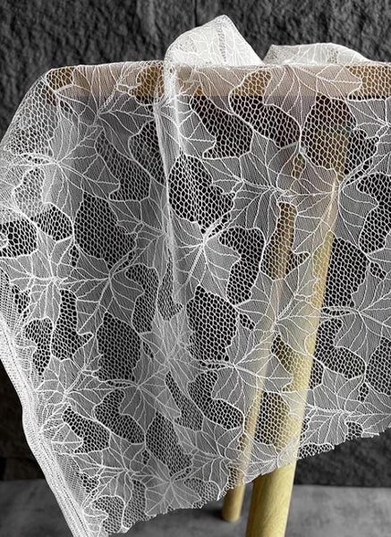 Leaf style mesh fabric, wedding dress fabric, curtains fabric, tablecloth fabric, fabric by the yard