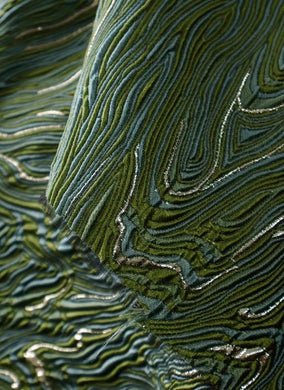 ON SALE, Army Green Jacquard Fabric Texture Water Pattern, Wedding Jacket Dress Fabric Fabric By The Yard