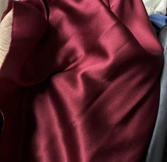 ON SALE, 8 Color 100% Silk Fabric, Deep Purple/Green/Pink/ Silk Fabric, Silk Dress Fabric, By The Yard