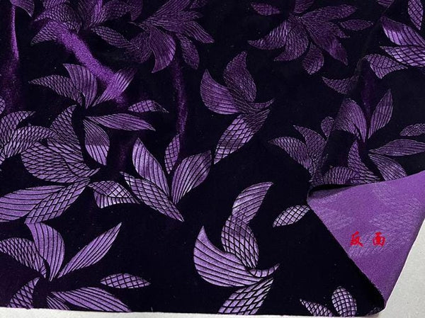 ON SALE, Purple/Wine red color velvet fabric, stretch velvet fabric, thicken velvet fabric,