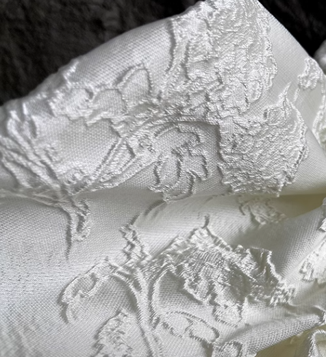 Flower and plant jacquard fabric wedding dress jacquard fabric 3D pattern jacquard fabric