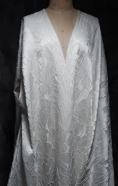 Lotus and Lotus Leaf Pattern Jacquard Fabric, 3D Texture Jacquard Fabric, Wedding Dress Fabric, Hanfu Fabric -Free shiping