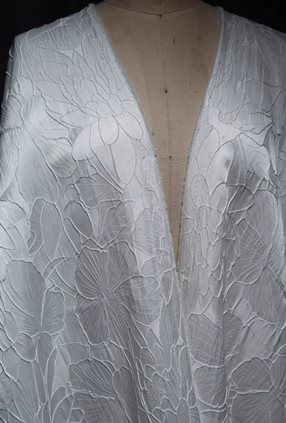 Lotus and Lotus Leaf Pattern Jacquard Fabric, 3D Texture Jacquard Fabric, Wedding Dress Fabric, Hanfu Fabric -Free shiping