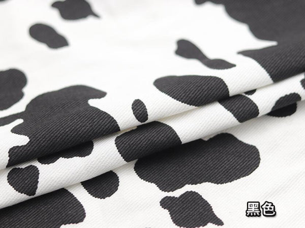 Sale, 4 Color White Denim Fabric With Cow Pattern, Cotton Denim Fabric, Twill Denim, Jean Fabric, Washed Denim, Apparel Fabric, by the yard