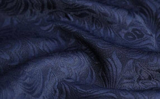 High quality jacquard fabric, navy blue color jacquard fabric, wedding jaquard fabric, by the yard