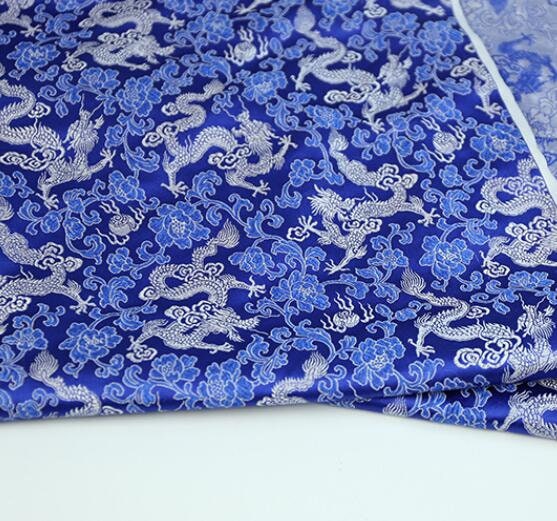 SALE, Brocade fabric with dragon pattern, cosplay dress fabric, wedding brocade fabric, by the yard
