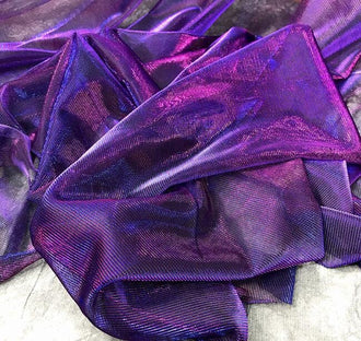 Purple color gradient mesh fabric, wedding party dress fabric, soft mesh fabric, by the yard