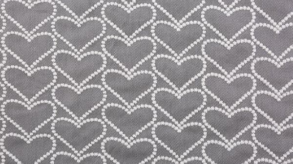 3 Color thicken cottonf abric, black/grey/purple clor fabric, embroidered heart style fabirc, by the yard