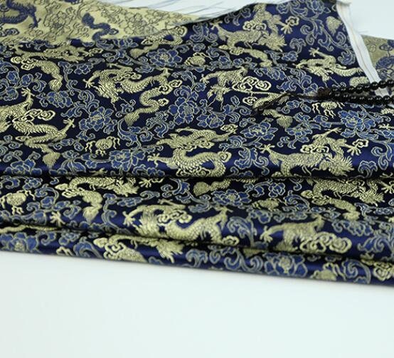 SALE, Brocade fabric with dragon pattern, cosplay dress fabric, wedding brocade fabric, by the yard