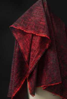 Black red color jacquard fabric, fashion jacquard fabric, by the yard