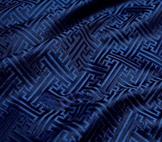 Custom listing-Navy blue color brocade fabric,for 5yards long