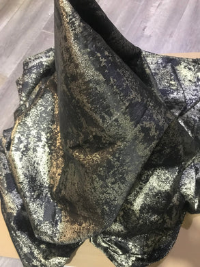 Spring jacquard fabric, black gold color jacquard fabric, windbreaker jacquard fabric, jacket fabric, by the yard