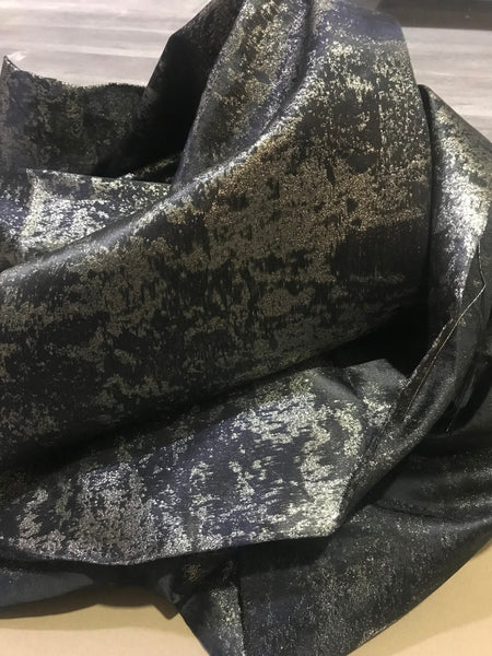 Spring jacquard fabric, black gold color jacquard fabric, windbreaker jacquard fabric, jacket fabric, by the yard