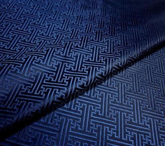 Custom listing-Navy blue color brocade fabric,for 5yards long