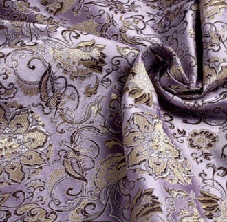Custom listing-Light purple Brocade fabric and 4 color sample