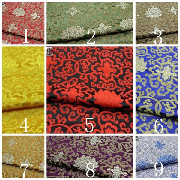 9 Color brocade fabric, wide fabric, jacquard fabric,  by the yard-59" wide