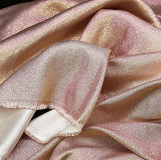 Colorful gradient flash jacquard fabric, pink gold color jacquard, stage decor fabric, designer fabric, fashion jacquard fabric