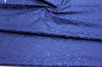 Dark blue color brocade fabric, jacquard fabric, dragon style brocade fabric, cosplay dress fabric, by the yard