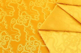 Gold yellow color brocade fabric, jacquard fabric, wide brocade fabric, by the yard-59inches wide