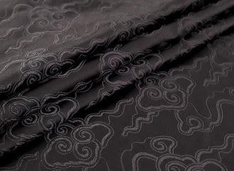 Black color brocade fabric, jacquard fabric, wide brocade fabric, by the yard-59inches wide