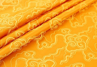 Gold yellow color brocade fabric, jacquard fabric, wide brocade fabric, by the yard-59inches wide