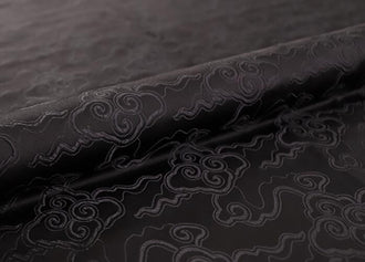 Black color brocade fabric, jacquard fabric, wide brocade fabric, by the yard-59inches wide
