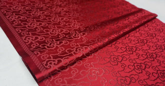 Red color brocade fabric, jacket dress fabric, jacquard brocade fabric, by the yard