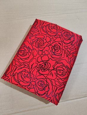 Red color rose style brocade fabric, jacquard brocade fabric, costume dress fabric, by the yard
