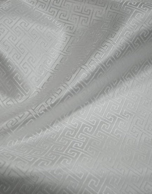 White color brocade fabric, fabric by the yard