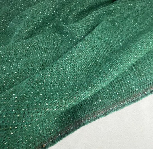 Spring and Autumn Fabric, Dark Green Color Wool Fabric, by the yard