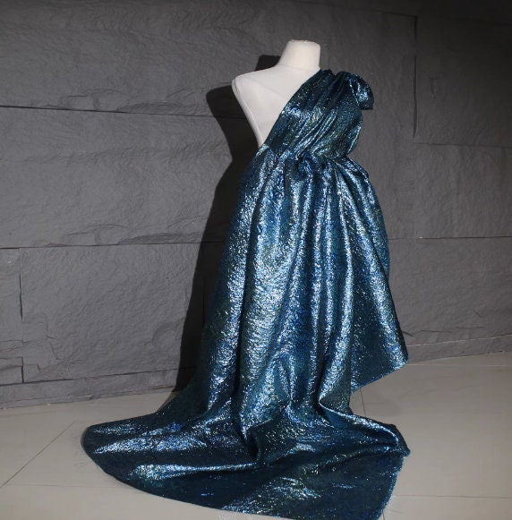 20%OFF-Fashion jacuqard fabric, retro blue style jacquard fabric, wedding fabric, by the yard