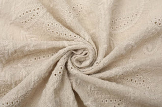High quality embroidered cashew pattern fabric, cotton fabric, by the yard