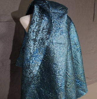 20%OFF-Fashion jacuqard fabric, retro blue style jacquard fabric, wedding fabric, by the yard