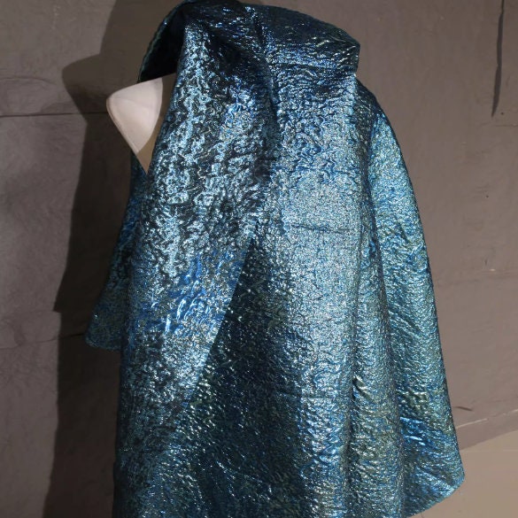 20%OFF-Fashion jacuqard fabric, retro blue style jacquard fabric, wedding fabric, by the yard