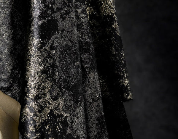 3Color Black gold/dark red gold/blue gold color jacquard fabric, wedding jacket fabric, by the yard