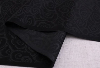 Black color brocade fabric, jacquard fabric, Tang-suit fabric by the yard