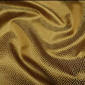 Camel Brown brocade fabric, jacquard fabric, Chinese costume fabric, by the yard