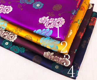 Chinese Traditional Auspicious Patterns Fabric, 4 Style Brocade Fabric, Jacquard Fabric, Lucky Pattern Fabric, Vest Fabric