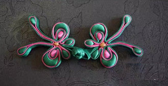 7 Color Butterfly Style Cheongsam Frog Buttons, Frog Closure, Fastener, Cheongsam Chinese knot Buttons,Handmade Sewing For 1 Pair